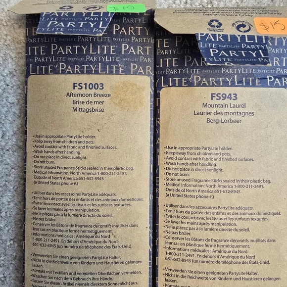 Partylite Mountain Laurel Afternoon Breeze SmartScents Fragrance Sticks -- NIB - Picture 4 of 5